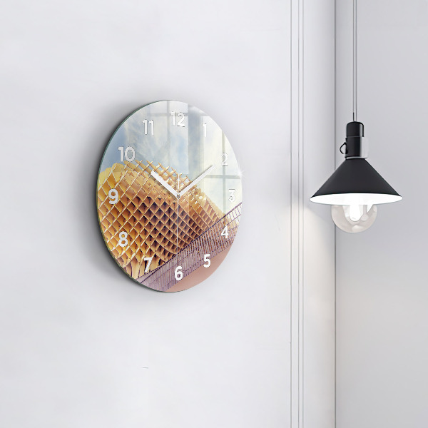 Round glass clock Viewpoint in Seville