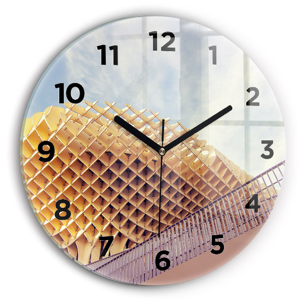 Round glass clock Viewpoint in Seville