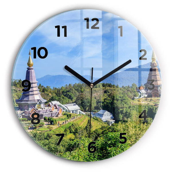 Round glass clock Chiang Mai National Park