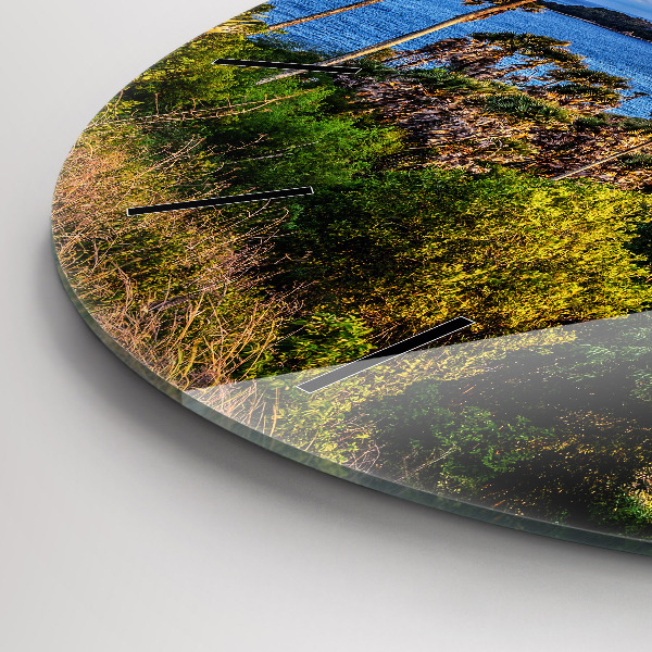 Round glass clock Phuket in Thailand