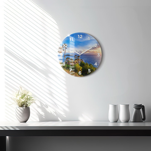 Round glass clock Phuket in Thailand
