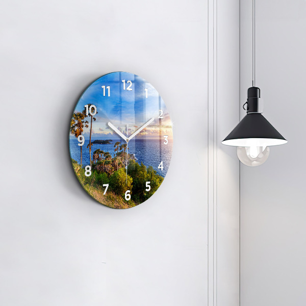 Round glass clock Phuket in Thailand