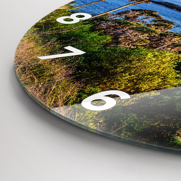 Round glass clock Phuket in Thailand