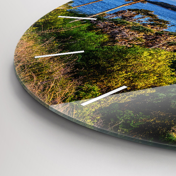Round glass clock Phuket in Thailand