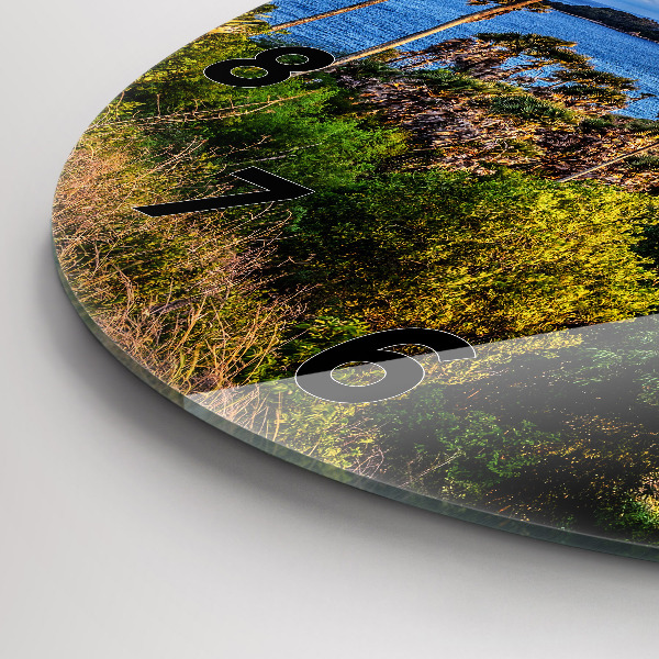 Round glass clock Phuket in Thailand