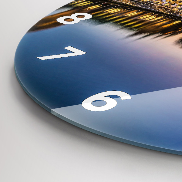 Round glass clock Hamburg City Hall