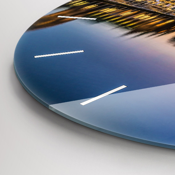 Round glass clock Hamburg City Hall