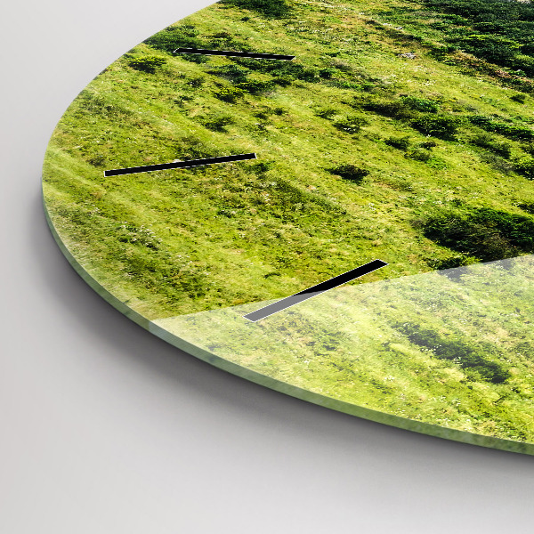 Round glass clock Spiš Castle in Slovakia