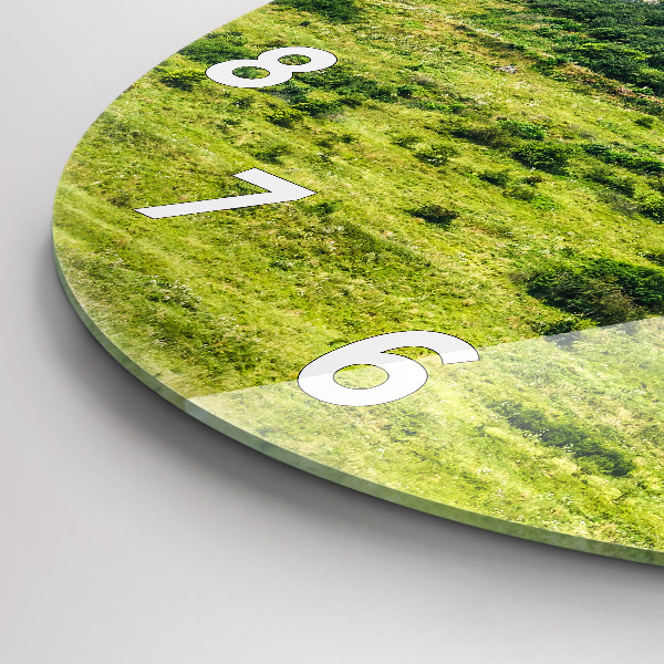 Round glass clock Spiš Castle in Slovakia