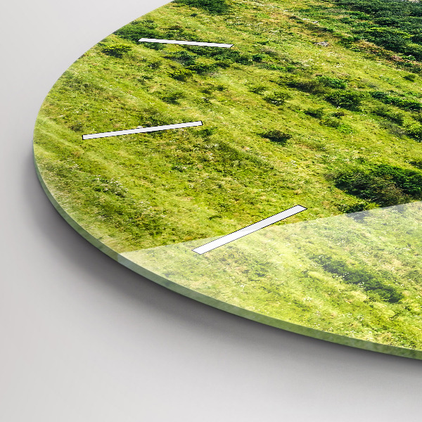 Round glass clock Spiš Castle in Slovakia