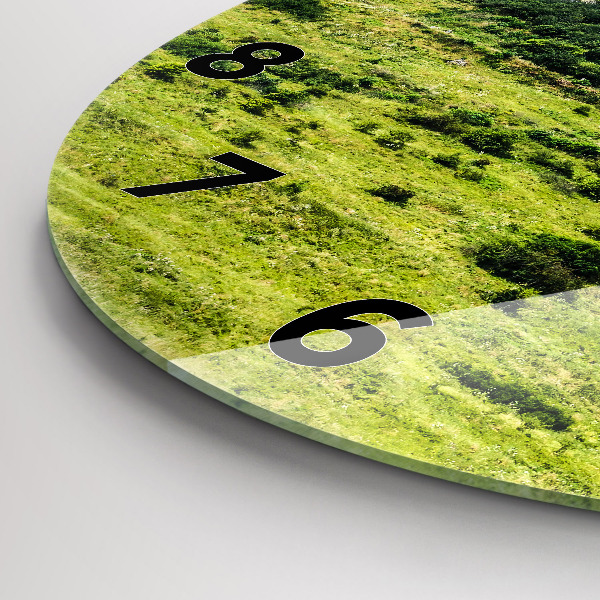 Round glass clock Spiš Castle in Slovakia