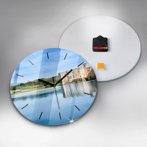 Round glass clock Leeds Castle