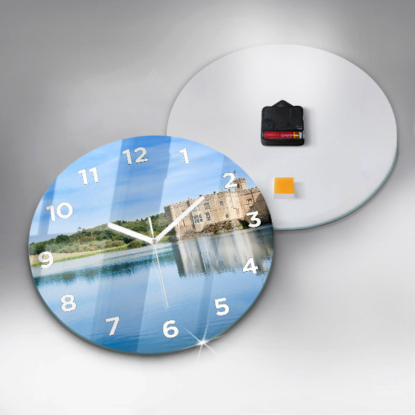 Round glass clock Leeds Castle