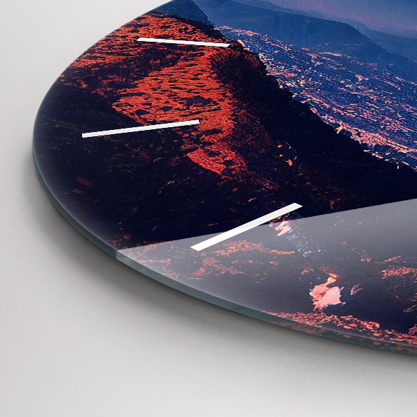Round glass clock Mountains in San Antonio USA