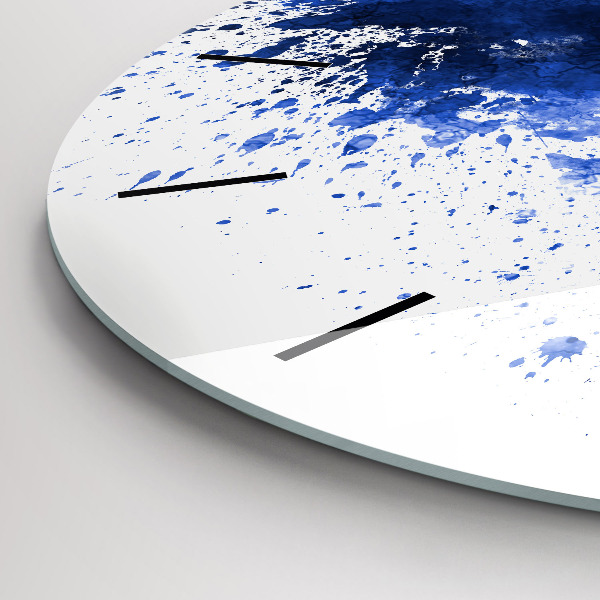 Round glass clock San Antonio Watercolors