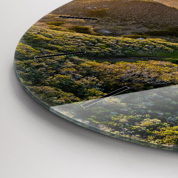 Round glass clock The Road to San Francisco