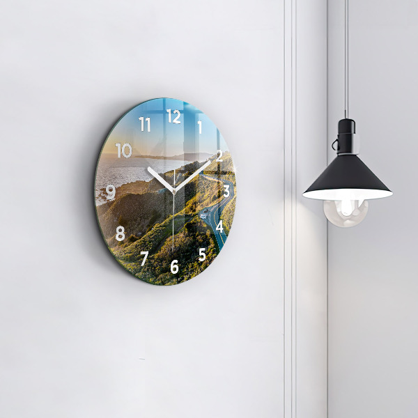 Round glass clock The Road to San Francisco