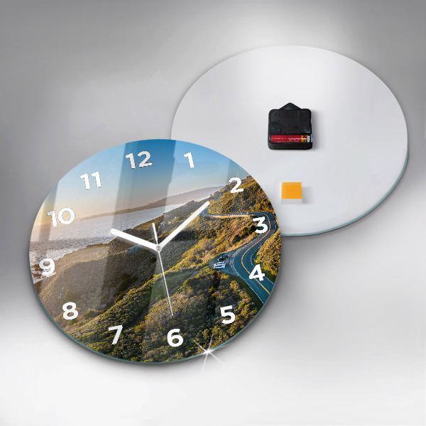 Round glass clock The Road to San Francisco