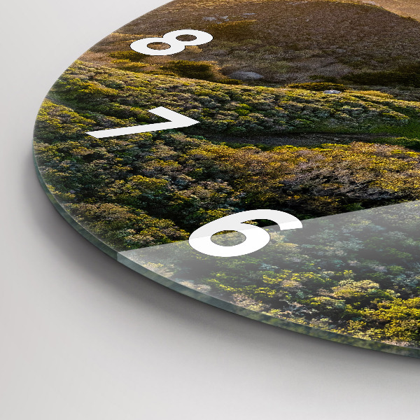 Round glass clock The Road to San Francisco
