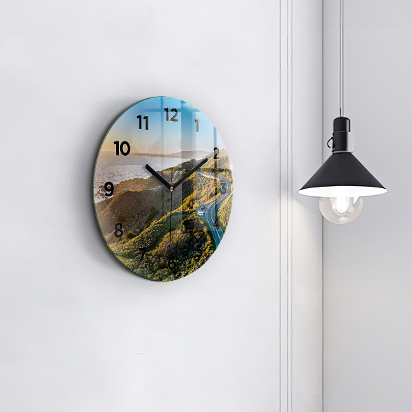 Round glass clock The Road to San Francisco