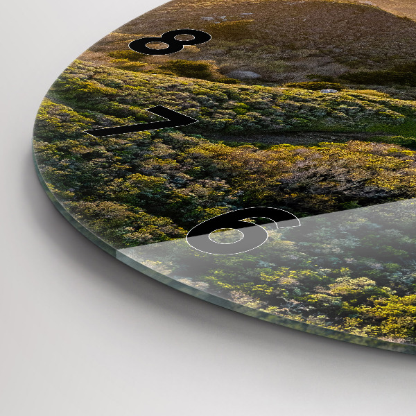 Round glass clock The Road to San Francisco