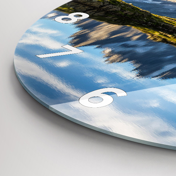 Round glass clock Chamonix Valley, Alps