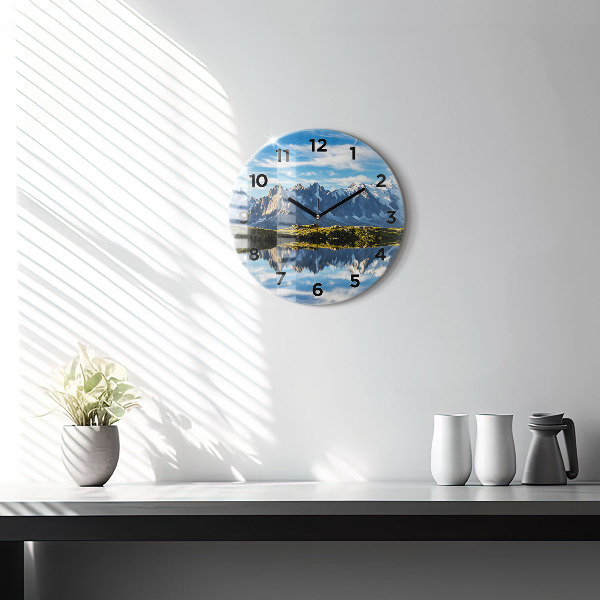 Round glass clock Chamonix Valley, Alps