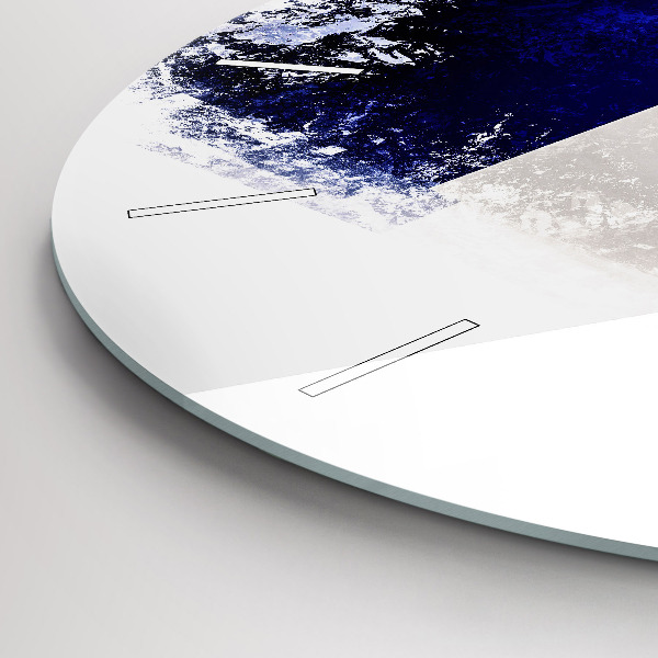 Round glass clock Flag of France