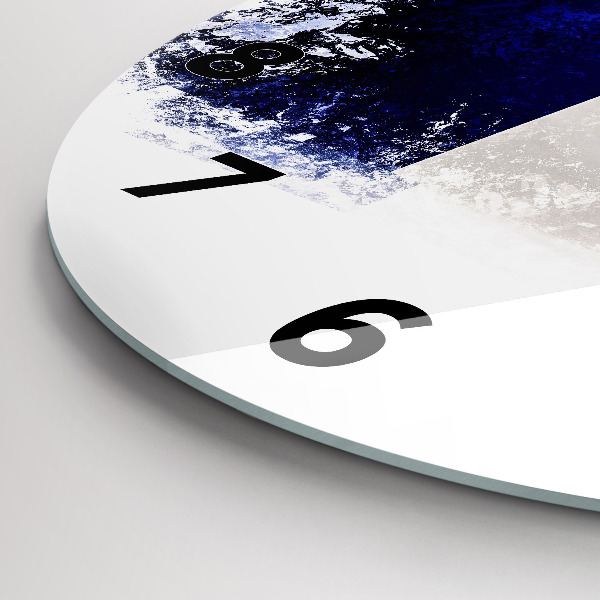 Round glass clock Flag of France