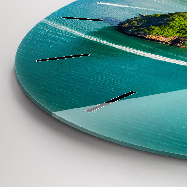 Round glass clock Island in Thailand