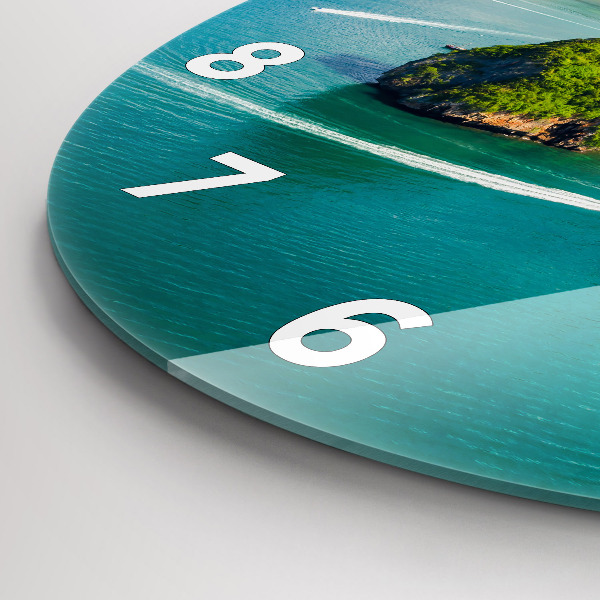 Round glass clock Island in Thailand