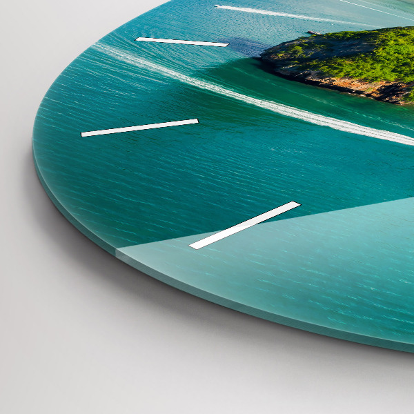 Round glass clock Island in Thailand