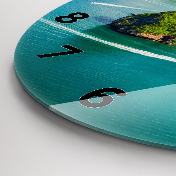 Round glass clock Island in Thailand