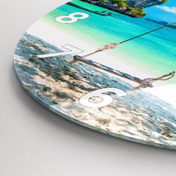 Round glass clock Sunny island Thailand