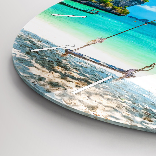Round glass clock Sunny island Thailand