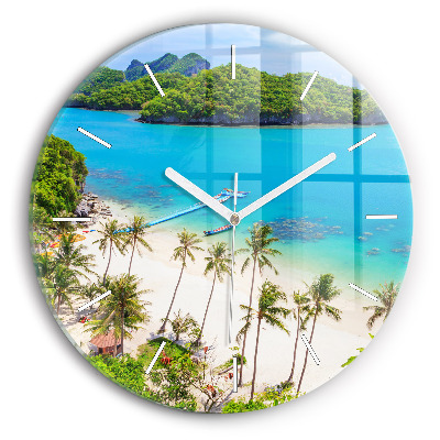 Round glass clock National Park Thailand