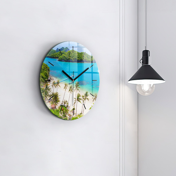 Round glass clock National Park Thailand