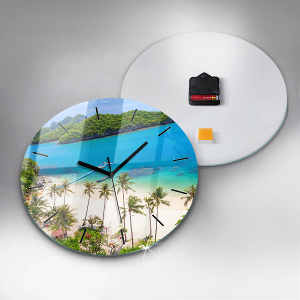 Round glass clock National Park Thailand