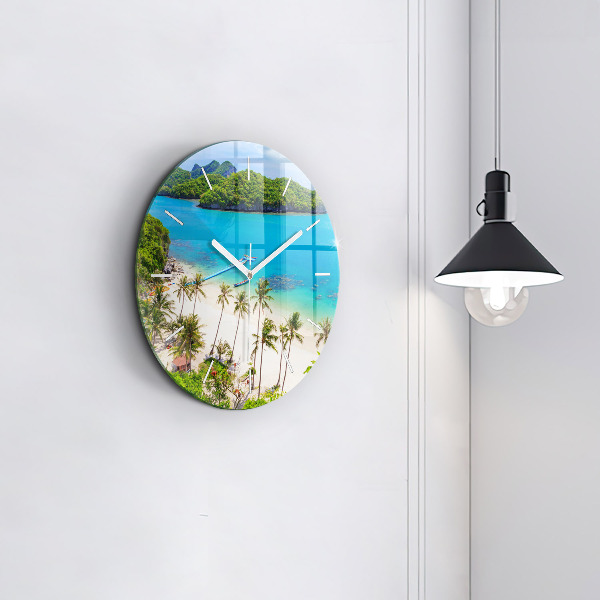 Round glass clock National Park Thailand