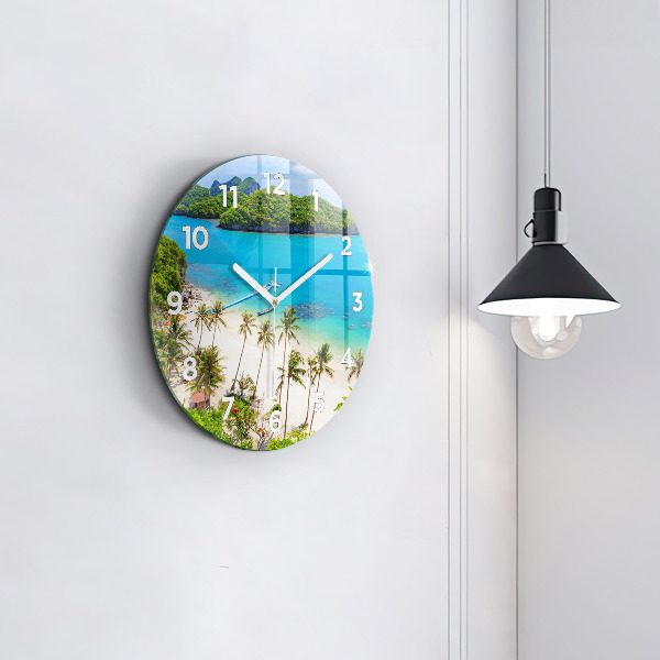 Round glass clock National Park Thailand