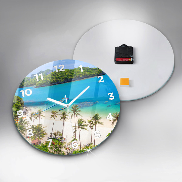 Round glass clock National Park Thailand