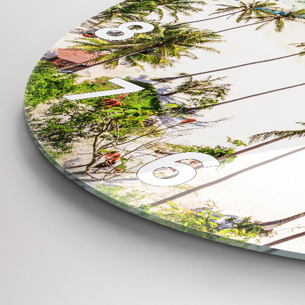 Round glass clock National Park Thailand