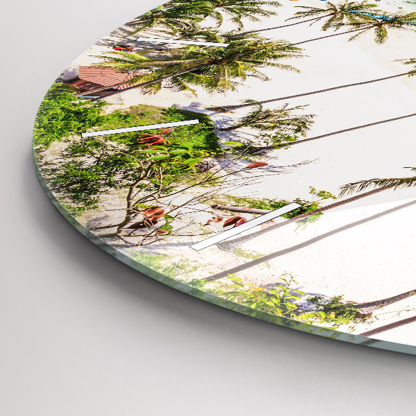Round glass clock National Park Thailand