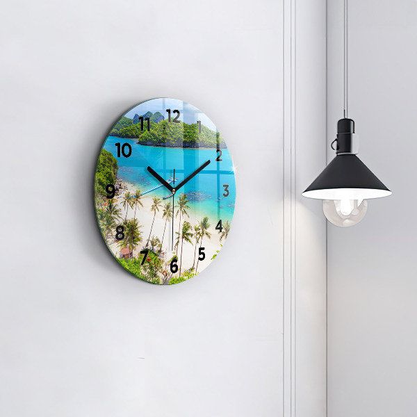 Round glass clock National Park Thailand