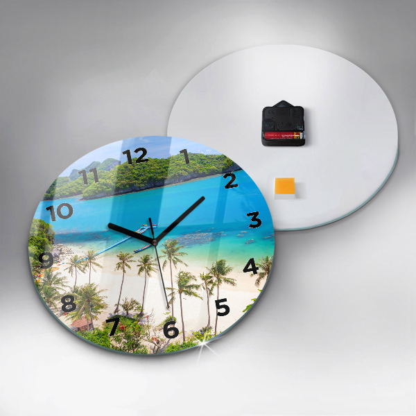 Round glass clock National Park Thailand