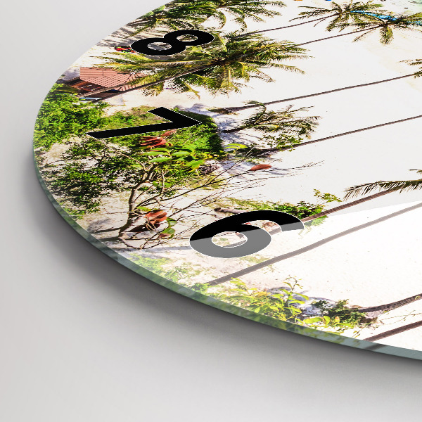 Round glass clock National Park Thailand