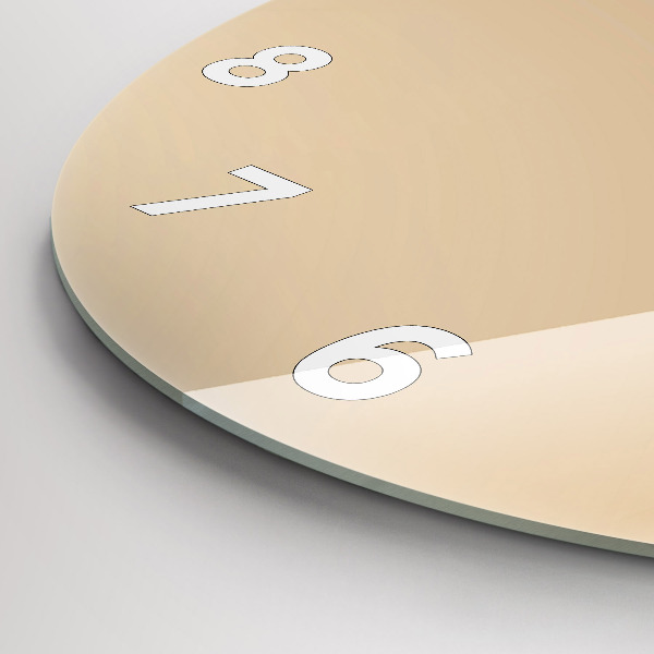 Round glass clock Abstract light
