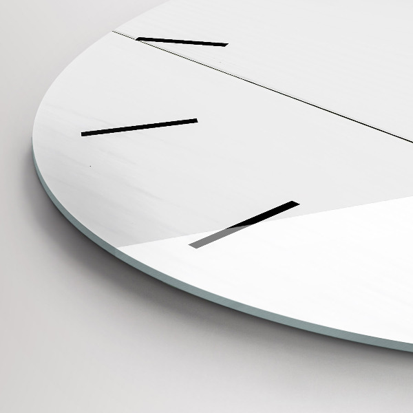 Round glass clock The inscription house