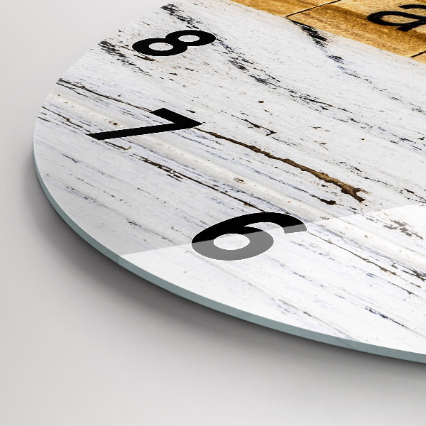 Round glass clock The inscription Family