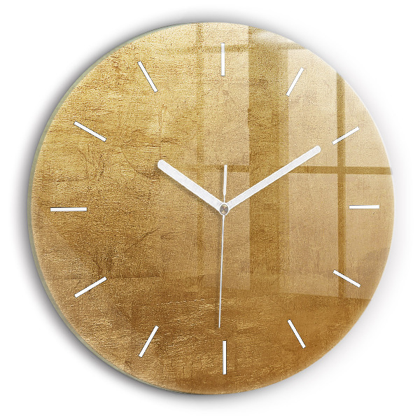 Round glass clock Decorative canvas